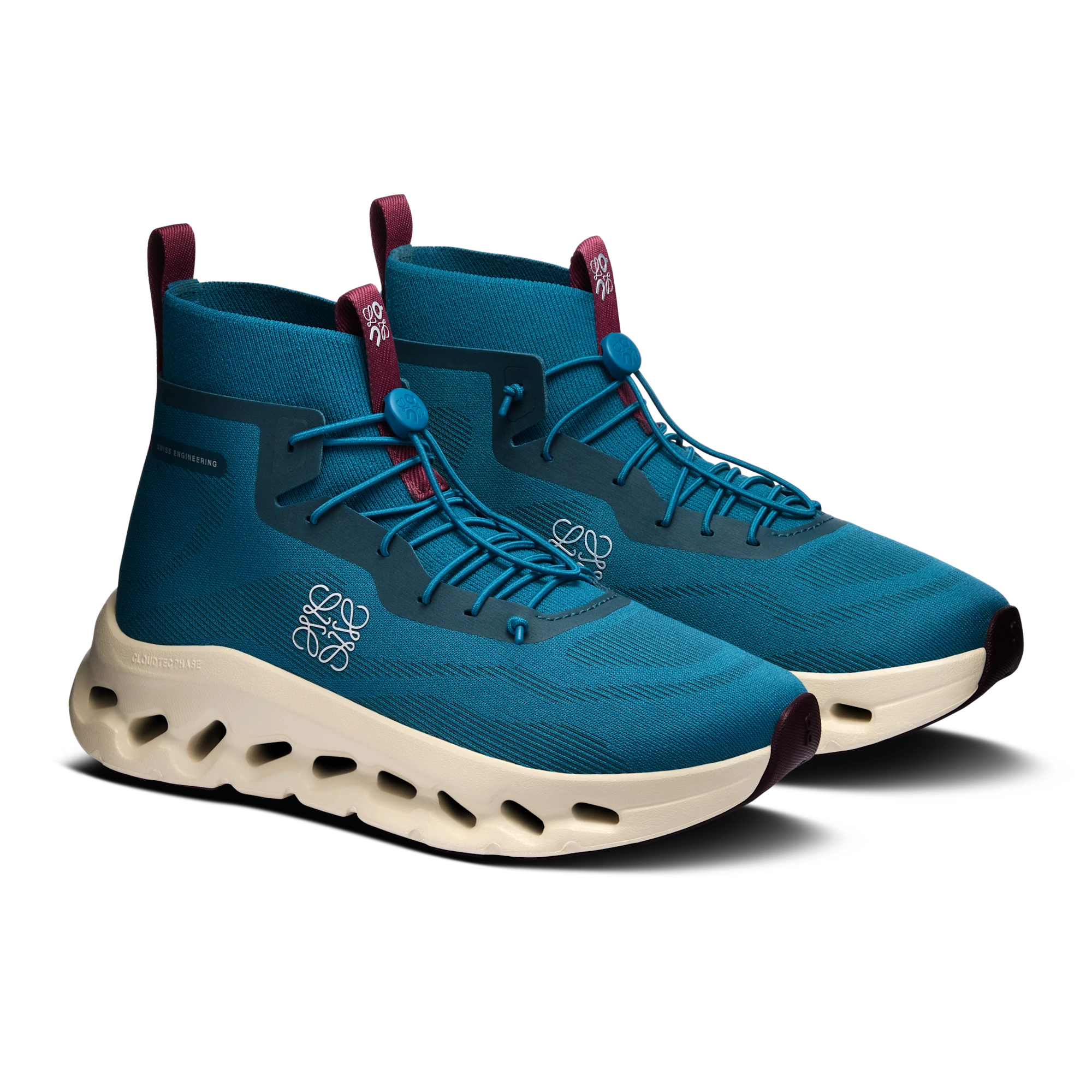 Cloudtilt Hi LOEWE coloris Teal | Oatmeal | Burgundy — vue 6