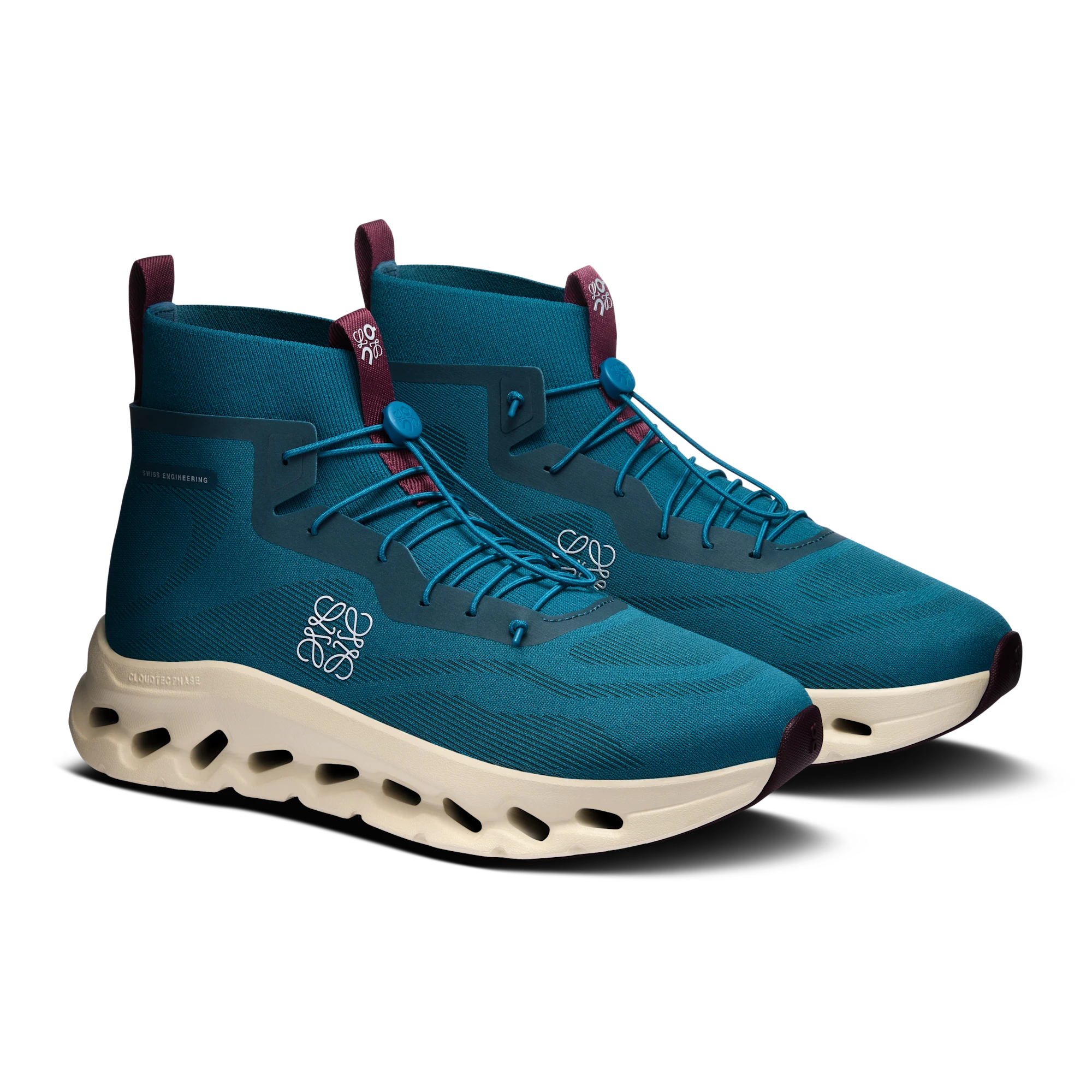 Cloudtilt Hi LOEWE coloris Teal | Oatmeal | Burgundy — vue 6